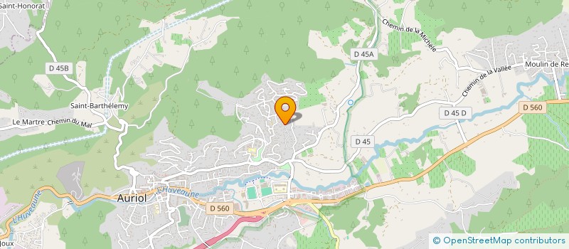 localisation de l'entreprise MONSIEUR PIERRE GILLET  AURIOL