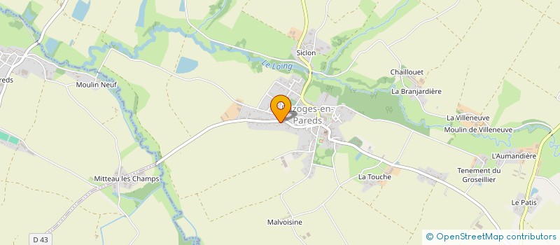 localisation de l'entreprise MONSIEUR PIERRE GILLIER  BAZOGES-EN-PAREDS