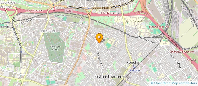 localisation de l'entreprise MONSIEUR PIERRE GILLOT  FACHES-THUMESNIL