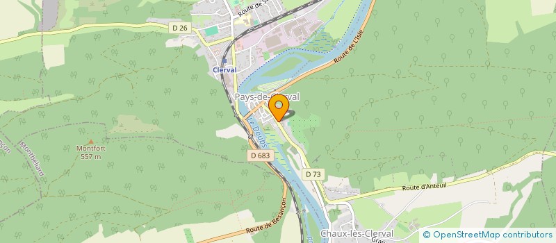 localisation de l'entreprise MONSIEUR PIERRE GINDRE  PAYS-DE-CLERVAL