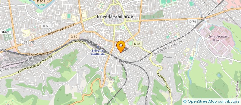 localisation de l'entreprise MONSIEUR PIERRE GINESTE  BRIVE-LA-GAILLARDE