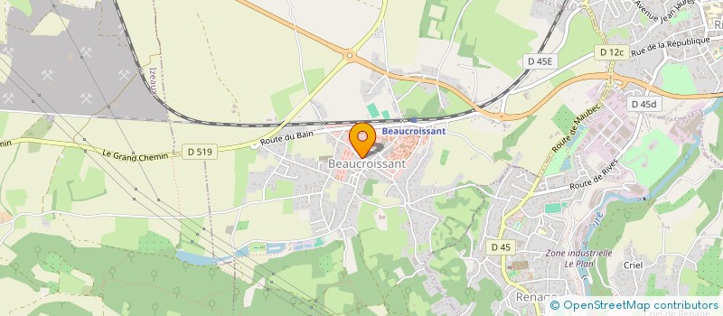 localisation de l'entreprise MONSIEUR PIERRE GINESTIE  BEAUCROISSANT