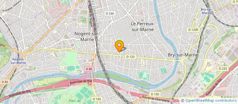 localisation de l'entreprise MONSIEUR PIERRE GINIOUX à LE PERREUX-SUR-MARNE