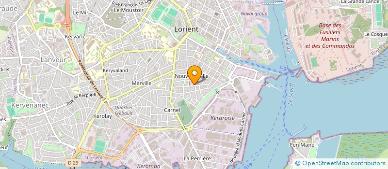 localisation de l'entreprise MONSIEUR PIERRE GIRARD à LORIENT