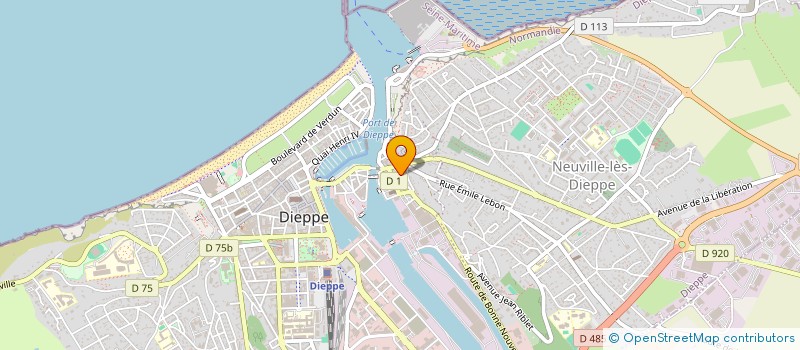 localisation de l'entreprise MONSIEUR PIERRE GIRARD  DIEPPE