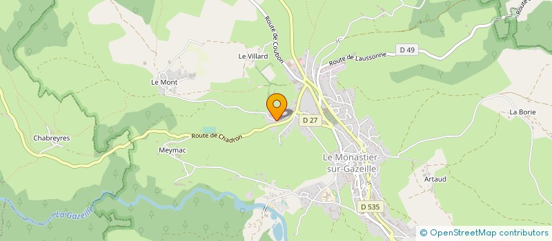 localisation de l'entreprise MONSIEUR PIERRE GIRAUD  LAUSSONNE