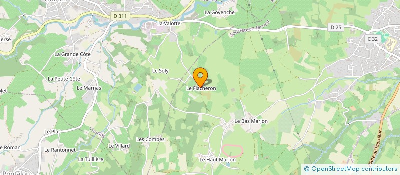 localisation de l'entreprise MONSIEUR PIERRE GIRAUDIER  SOUCIEU EN JARREST