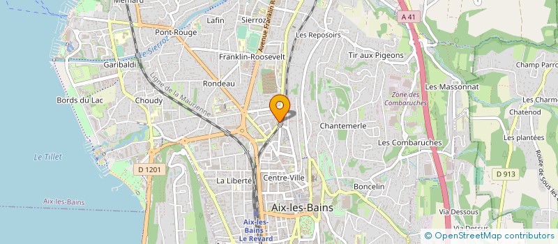 localisation de l'entreprise MONSIEUR PIERRE GIREL à AIX-LES-BAINS