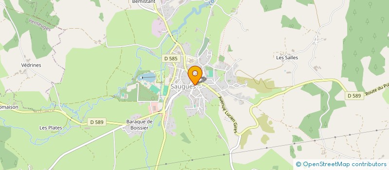 localisation de l'entreprise MONSIEUR PIERRE GIRES  SAUGUES