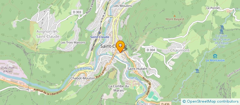localisation de l'entreprise MONSIEUR PIERRE GIROD à SAINT-CLAUDE