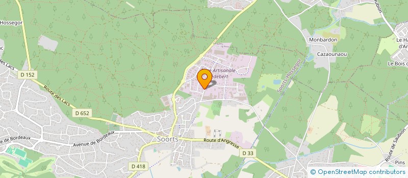 localisation de l'entreprise MONSIEUR PIERRE GIRODET  SOORTS-HOSSEGOR