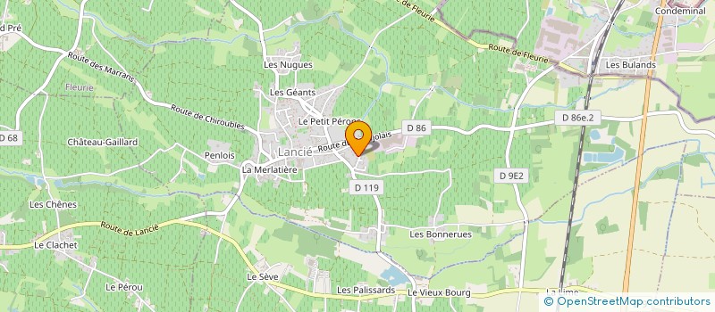 localisation de l'entreprise MONSIEUR PIERRE GIROUD  LANCIE