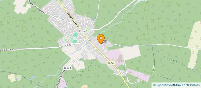 localisation de l'entreprise MONSIEUR PIERRE GIUSTI à LINXE