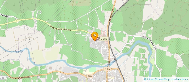 localisation de l'entreprise MONSIEUR PIERRE GLAIZE  BAGNOLS-SUR-CEZE