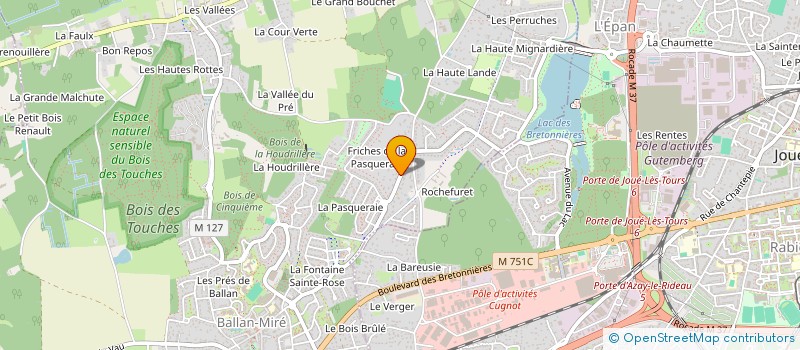 localisation de l'entreprise MONSIEUR PIERRE GODON  BALLAN-MIRE