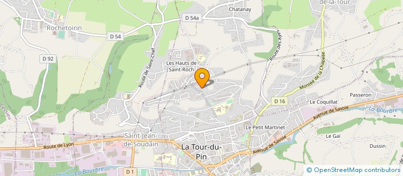 localisation de l'entreprise MONSIEUR PIERRE GODON  LA TOUR-DU-PIN