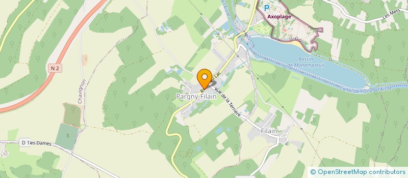 localisation de l'entreprise MONSIEUR PIERRE GOHIER  PARGNY-FILAIN