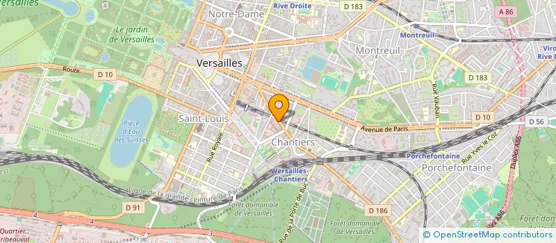 localisation de l'entreprise MONSIEUR PIERRE GOMES à VERSAILLES