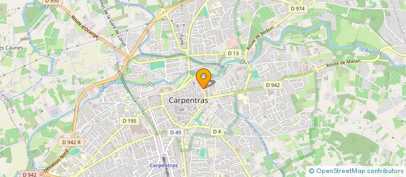 localisation de l'entreprise MONSIEUR PIERRE GONDRAN  CARPENTRAS