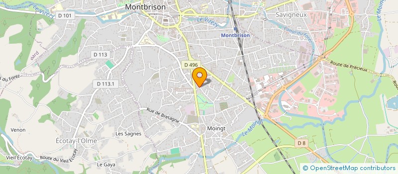 localisation de l'entreprise MONSIEUR PIERRE GONIN  MONTBRISON