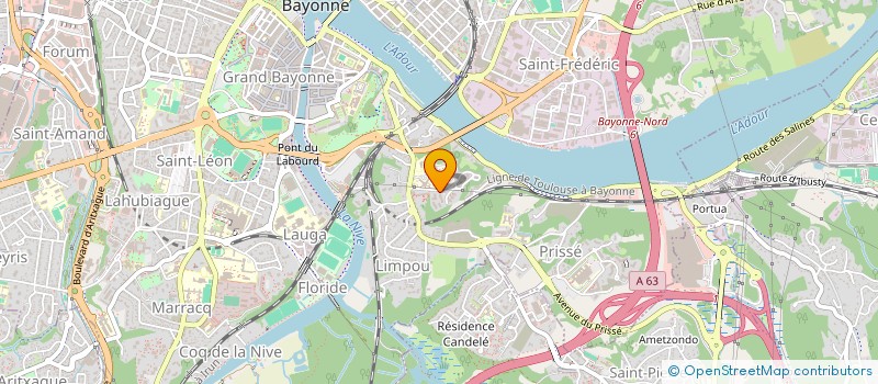 localisation de l'entreprise MONSIEUR PIERRE GONNAUD  BAYONNE