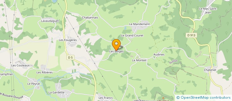 localisation de l'entreprise MONSIEUR PIERRE GONOD à NAILLAT
