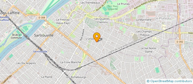 localisation de l'entreprise MONSIEUR PIERRE GONTCHAROFF  SARTROUVILLE