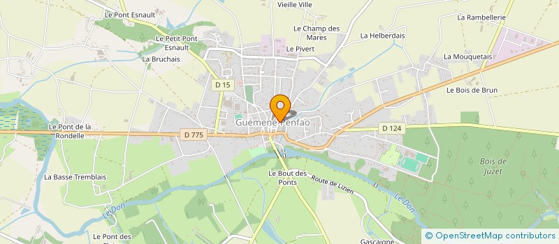 localisation de l'entreprise MONSIEUR PIERRE GORDEEFF à GUEMENE-PENFAO