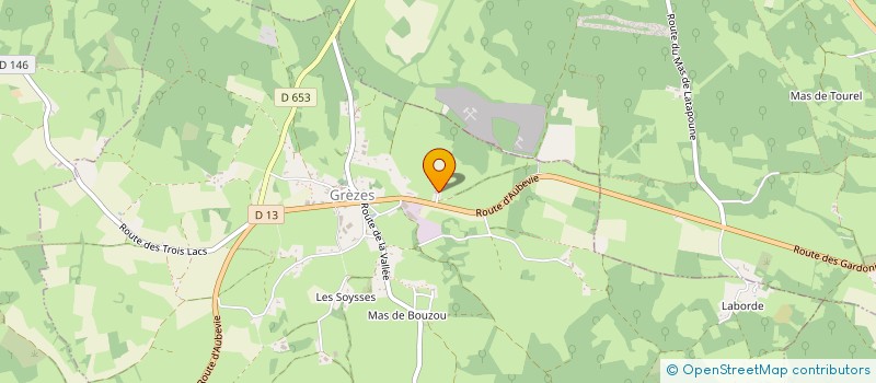 localisation de l'entreprise MONSIEUR PIERRE GORSE  GREZES