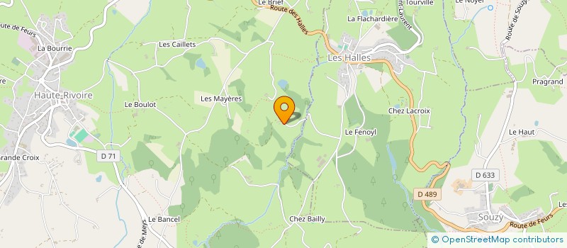 localisation de l'entreprise MONSIEUR PIERRE GOUBIER  HAUTE-RIVOIRE