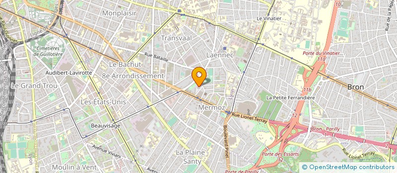 localisation de l'entreprise MONSIEUR PIERRE GOUDABLE  LYON