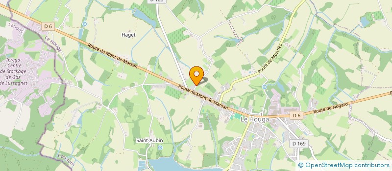 localisation de l'entreprise MONSIEUR PIERRE GOUDENECHE  LE HOUGA