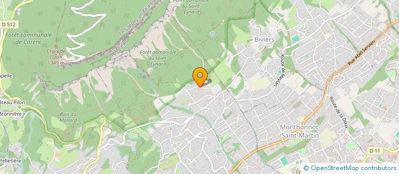 localisation de l'entreprise MONSIEUR PIERRE GOUJAUD  MEYLAN