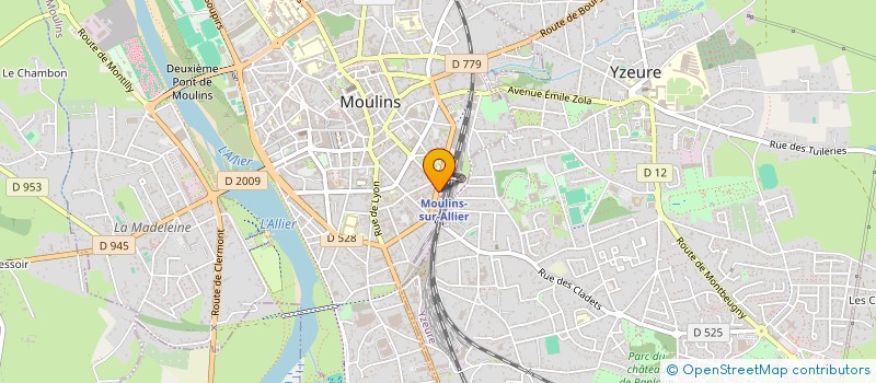 localisation de l'entreprise MONSIEUR PIERRE GOUJEON à MOULINS