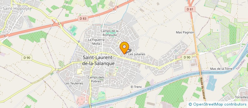 localisation de l'entreprise MONSIEUR PIERRE GOULLET à SAINT-LAURENT-DE-LA-SALANQUE