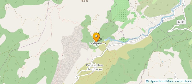 localisation de l'entreprise MONSIEUR PIERRE GOURMANEL  PEGAIROLLES-DE-BUEGES