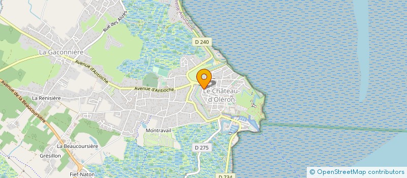 localisation de l'entreprise MONSIEUR PIERRE GOURNET  LE CHATEAU-D'OLERON