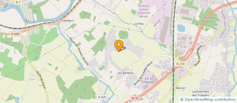 localisation de l'entreprise MONSIEUR PIERRE GOURRAUD  ROULLET-SAINT-ESTEPHE