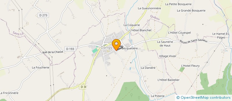 localisation de l'entreprise MONSIEUR PIERRE GOUVENOU  DANGY