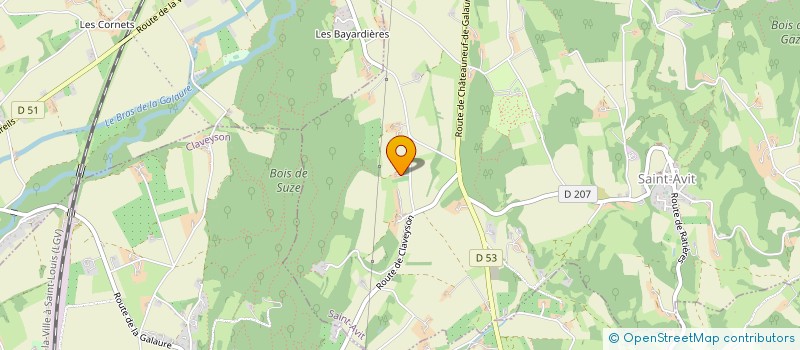 localisation de l'entreprise MONSIEUR PIERRE GRAILLAT  SAINT-AVIT