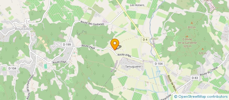 localisation de l'entreprise MONSIEUR PIERRE GRAILLE à ROUSSILLON