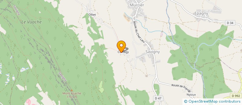 localisation de l'entreprise MONSIEUR PIERRE GRANDCHAMP  VULBENS