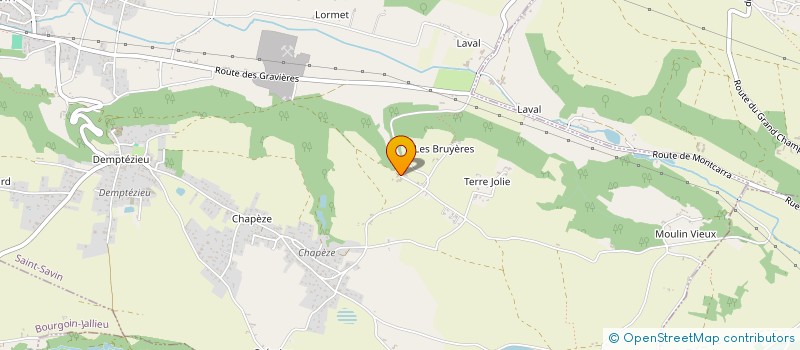 localisation de l'entreprise MONSIEUR PIERRE GRANDJEAN  SAINT-SAVIN