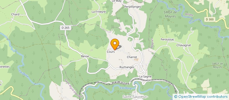 localisation de l'entreprise MONSIEUR PIERRE GRANGE  ARLANC