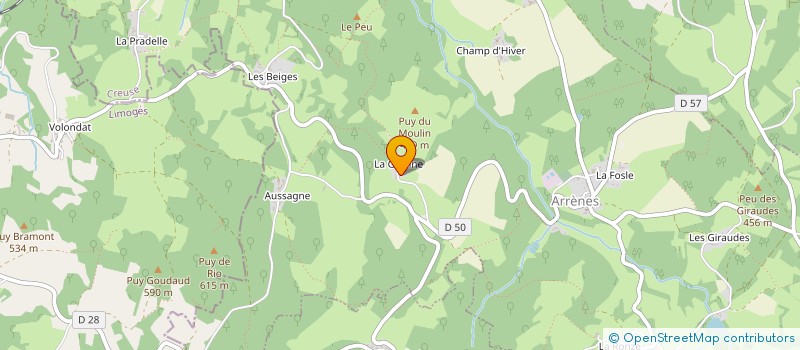 localisation de l'entreprise MONSIEUR PIERRE GRANGER à ARRENES