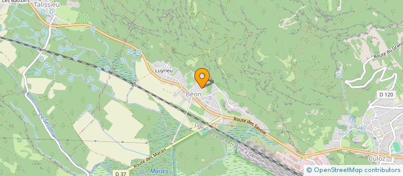 localisation de l'entreprise MONSIEUR PIERRE GRAS  CULOZ-BEON