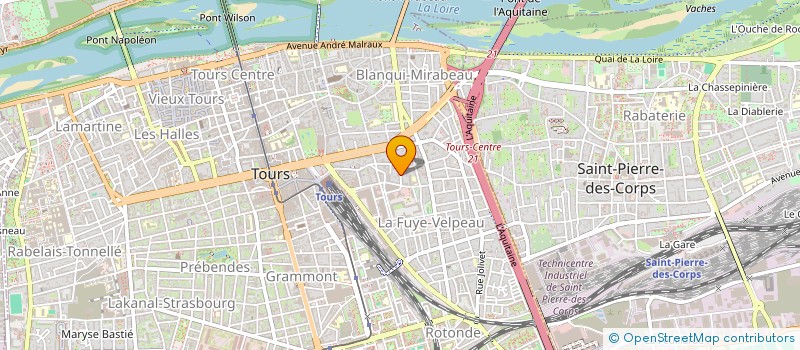 localisation de l'entreprise MONSIEUR PIERRE GREILLET  TOURS