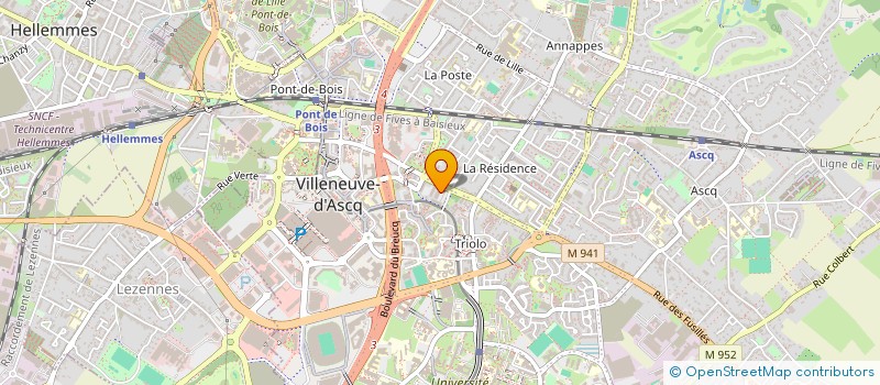 localisation de l'entreprise MONSIEUR PIERRE GRENET à VILLENEUVE-D'ASCQ