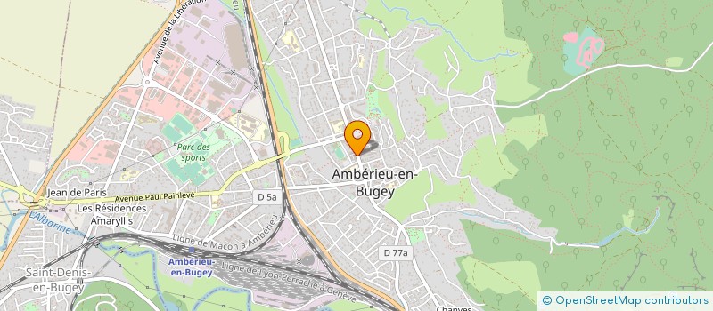 localisation de l'entreprise MONSIEUR PIERRE GRESSIER  AMBERIEU-EN-BUGEY