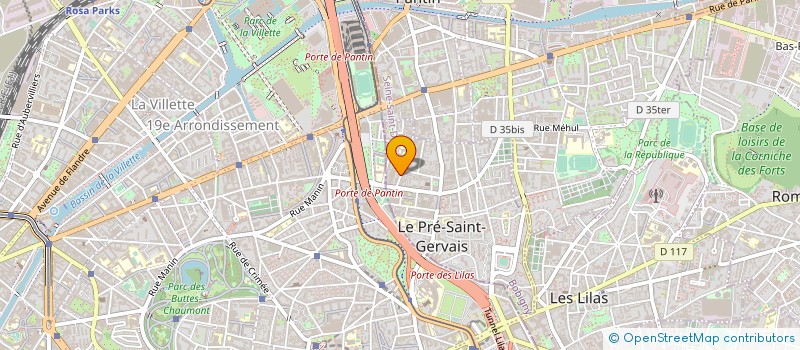 localisation de l'entreprise MONSIEUR PIERRE GREZAUD à LE PRE-SAINT-GERVAIS